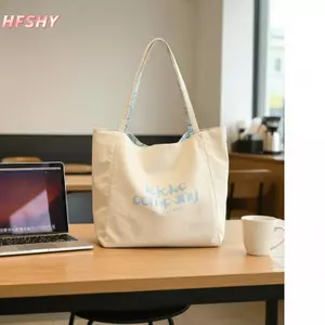 HFSHY Túi Tote vải in hình bồ câu dễ thương Dung tích lớn Túi tạp hóa có thể tái sử dụng nhẹ dành cho nữ đi học Sử dụng hàng ngày VN