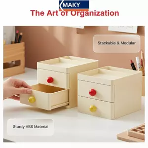 MAKY Bền Dopamine Để Bàn Tủ Bảo Quản Có Ngăn Kéo Tổ Chức Văn Phòng Phẩm Cho Sinh Viên Văn Phòng Tại Nhà VN
