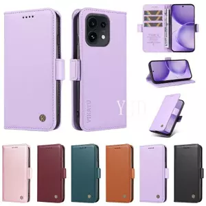YJD Ốp Lưng Cho OPPO Reno16 Pro Reno16F Da PU Da TPU Khung Khe Cắm Thẻ Chống Rơi Vỏ Điện Thoại