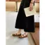 Giày TT Mary Jane Nữ Dây Đeo Khóa Phẳng Ngón Chân Tròn Giày Ballet Giày Đế Bằng