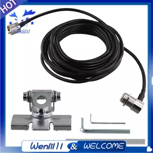Giá đỡ gắn ăng-ten ô tô RB-400 với cáp nạp đồng trục mở rộng 5M có thể điều chỉnh cho Ăng-ten vô tuyến ô tô di động QTY