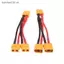 SRVN Nam Nữ Cáp Nối Dài Kép Y Splitter 3 Chiều 14AWG Dây Silicon XT60 Đầu Nối Pin Song Song Cho Động Cơ RC.
