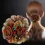 Dây buộc tóc hoa Dây cao su nữ thanh lịch Phụ kiện tóc Scrunchies lớn đơn giản dành cho nữ [Mina]