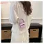 HFSHY Mini Da PU Túi Vuông Hoạt Hình Đáng Yêu Robot In Hình Dây Xích Kim Loại Có Thể Tháo Rời Cho Bé Gái Mặc Hàng Ngày Phù Hợp Với VN
