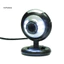 < CarFashion > Webcam USB Độ Trong Suốt Cao 120MP 6 Đèn Ngủ LED Web Camera Tích Hợp Mic Cho PC Laptop