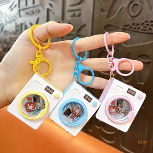 Luôn Sáng Tạo Sáng Tạo Sáng Tạo Móc Chìa Khóa Với Hiệu Ứng Âm Thanh Theo Chủ Đề Bằng Lò Vi Sóng Và Máy Giặt Móc Khóa Trang Trí