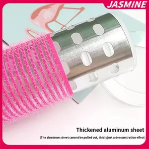 JASMINE 4size Con Lăn Tóc Máy Uốn Tóc Lười Con Lăn Tóc Có Tấm Nhôm JASMINE