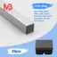 Bàn vuông Ghế Chân Ống Ống Chân Chèn Nắp 25mmx25mm 20 chiếc Đen