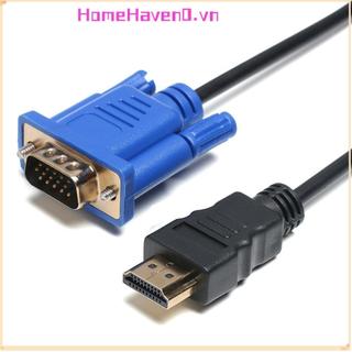 HOMEHAVEN HDMI-Tương thích với cáp VGA, Dây chuyển đổi AV Nam sang Nam 1080P, Dây máy tính PC HDTV 1-5m