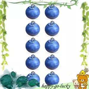 Nhựa Trang Sức Thủ Công 10 Chiếc 3D Quả việt quất Trái Cây Quyến Rũ Bluberry Cho Vòng Tay Bông Tai Mặt Dây Chuyền
