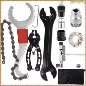 Dụng cụ sửa chữa xe đạp chuyên nghiệp (8), Bộ dụng cụ xe đạp, Dụng cụ tháo Cassette, Dụng cụ kéo & vắt cờ lê cho xe đạp leo núi