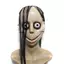 XUAN Mới Halloween Kinh Dị Với Tóc Dài MO Mặt nạ ngộ nghĩnh Mặt nạ hình chữ V Miệng VN