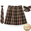 HD8Q 48CM Bán Hàng Trực Tiếp Hàng Sẵn Có Trường Cung Cấp Đồng Phục Váy Kẻ Sọc Phong Cách Preppy Phong Cách Nhật Bản Xếp Ly Lớp Đồng Phục Học Sinh Đồng Phục Học Sinh S