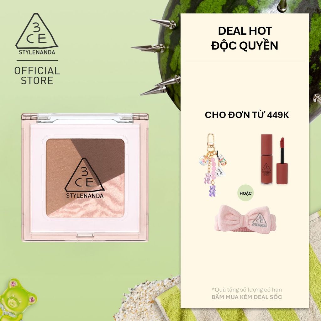 Phấn mắt 3 ô 3CE Color Grid Eyeshadow