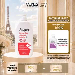 Sữa tắm kháng khuẩn ASEPSO sạch sâu dưỡng ẩm Chiết Xuất Quả Mọng 1000 ml