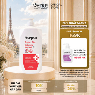 [MUA 1 TẶNG 1] Sữa tắm kháng khuẩn ASEPSO sạch sâu dưỡng ẩm Chiết Xuất Quả Mọng 1000 ml