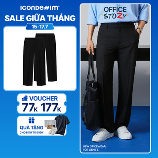 Quần Tây Nam ICONDENIM Axis Wide Form Loose QTID0077