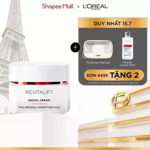 Kem dưỡng giúp làm mờ nếp nhăn và săn chắc da L'Oreal Paris Revitalift Facial Cream 50ml