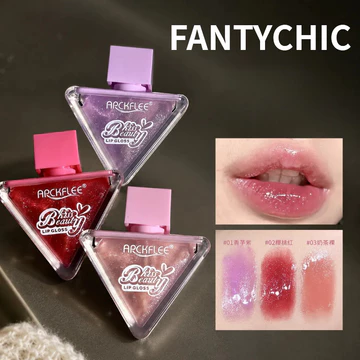 FANTYCHIC son bóng cao cấp dạng glaze, chai hình tam giác, bề mặt gương, nhũ mịn, dưỡng ẩm, dễ lên màu