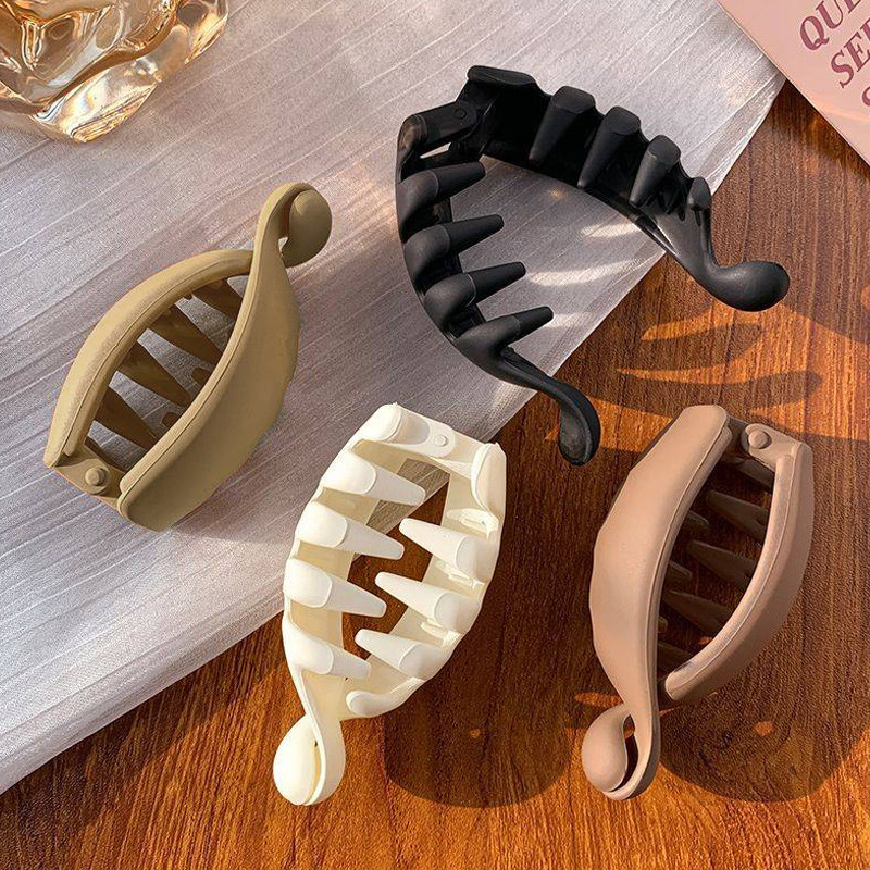 [dollpen] Kẹp chuối nhỏ mùa hè xoắn cho nữ Kẹp tóc dọc đuôi ngựa cao