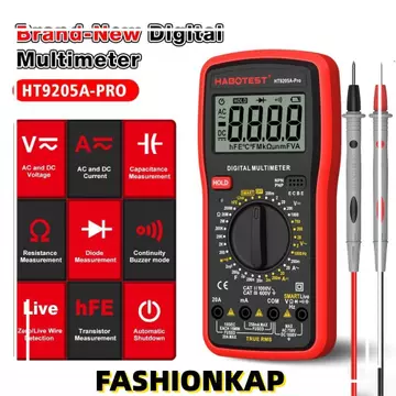 Đồng hồ vạn năng kỹ thuật số IFASHIONKA, Bộ chọn phạm vi quay chính xác cao Đồng hồ vạn năng cầm tay, Bảo vệ quá tải Màn hình LCD di động Đồng hồ vạn năng điện Sửa chữa điện tử