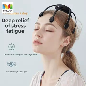 Máy Massage Đầu MMLUCK, Máy Mát Xa Đầu Điện Tám Móng Vuốt Thông Minh, Máy Rung Tần Số Cao Thiết Thực Type-C 5 Chế Độ Máy Mát Xa Da Đầu Nữ / Nam