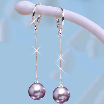 bông tai nữ khuyên tai nữ Bông tai bạc 925 sterling bông tai bông tai ngọc trai bông tai dài bông tai Hàn Quốc trang sức bạc cưới nữ