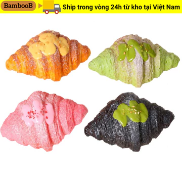 Đồ chơi bóp Croissant mô phỏng BAMBOOB, Đồ chơi thần tài cảm giác giải nén Squishy, Quà tặng dễ thương ​​Đồ chơi giảm căng thẳng không độc hại Giảm lo âu ADHD