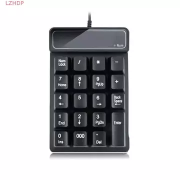 Bàn phím số không dây LZHDP 2.4G, Bàn phím có dây chống nước Bàn phím nhỏ Bluetooth, Bàn phím số bên ngoài Cảm giác cơ học di động 19 phím Bàn phím số USB Mini PC