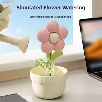 Máy phun sương mát để bàn LZHDP, Máy tạo độ ẩm không khí hoa 300ml sáng tạo, Đơn giản với máy phun đèn ngủ Máy tạo độ ẩm không khí phun sương ô tô yên tĩnh Văn phòng