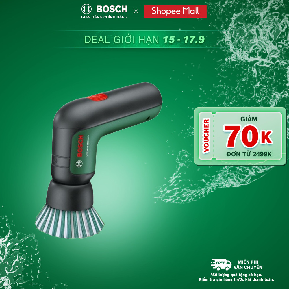 Máy cọ rửa vệ sinh Bosch đa năng dùng pin