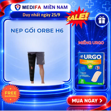 Nẹp Gối H6 ORBE - Đai Nẹp Cố Định Đầu Gối, Bất Động Khớp Gối Hỗ Trợ Đứt Dây Chằng, Sau Phẫu Thuật