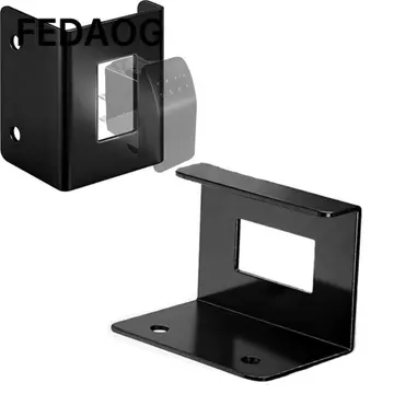 Giá đỡ công tắc Rocker FEDAOG, Giá đỡ gắn công tắc 1-7 / 16 x 13 / 16 Inch màu đen, lỗ khoan trước cao cấp Thép Carbon 12 Volt Công tắc chuyển đổi nhà ở cho công tắc Rocker