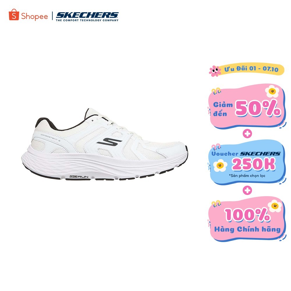 [ĐỘC QUYỀN ONLINE] Giày Thể Thao Nam Skechers GOrun Consistent 3 Core Track Chạy Bộ Tập luyện - 221263-WBK