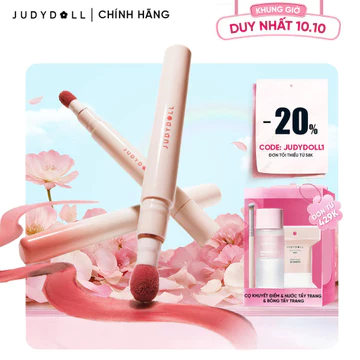JUDYDOLL Son Kem Lip Powder Cream Mịn lì Che phủ vân môi Không dính cốc 1,8g