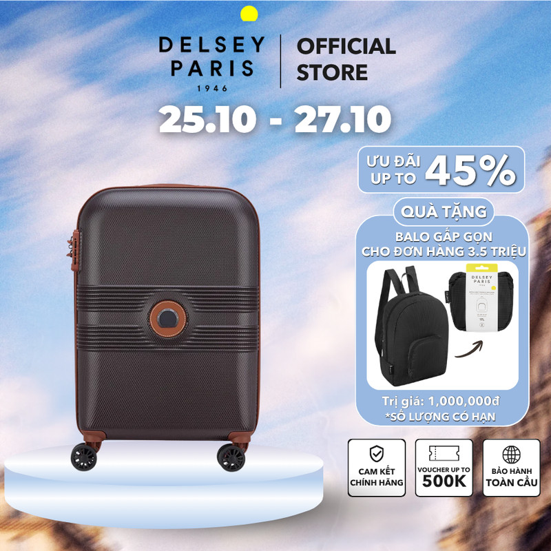 [25.10 - 27.10 | Hot Deals] Vali kéo Flanerie SE - Delsey Paris cao cấp bảo hành chính hãng quốc tế