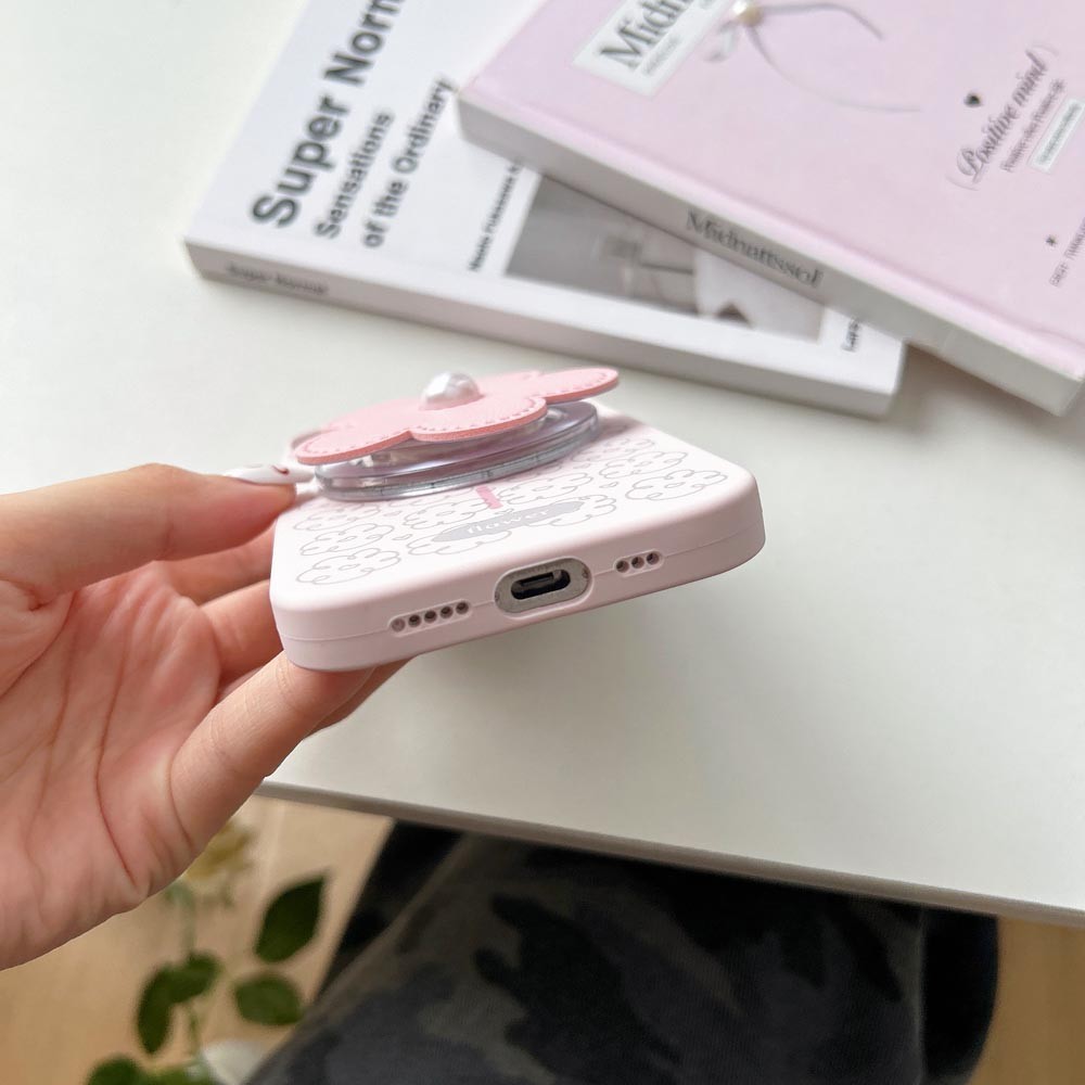Ốp lưng TPU Tương thích với iPhone 13 14 14Pro 14ProMax 15 15Pro 15ProMax 16 16Pro 16ProMax 17 17Pro 17ProMax Vỏ nam châm họa tiết hoa hồng