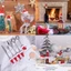 5 / 10 Chiếc Mũ Giáng Sinh Bộ Đồ Ăn Trang Trí Giáng Sinh Cho Gia Đình Xmas Knifves Bao Quà Tặng