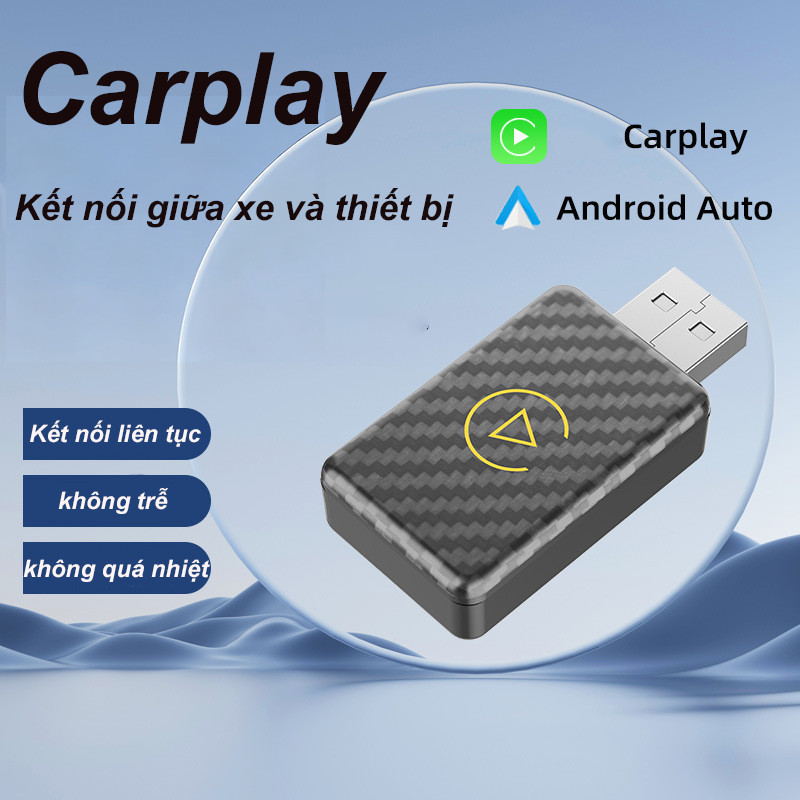 Bộ chuyển đổi CarPlay Kết nối giữa xe và thiết bị không dây Không cần cáp Cắm là chạy Kết nối ổn định