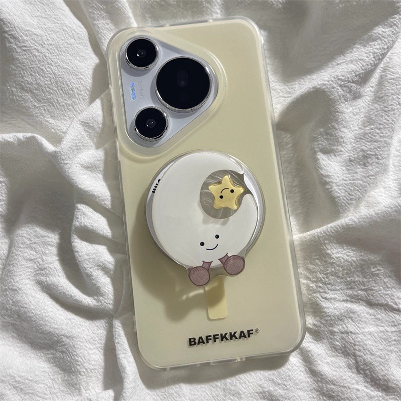 Giá đỡ điện thoại từ tính xoay ngôi sao mặt trăng Hàn Quốc cho giá đỡ hộp sạc không dây iPhone