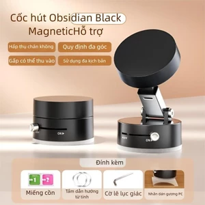 Giá Đỡ điện thȯại Trên Xe Hơi Từ Tính, P1, Gấp Gọn Và Hút Cốc, Thích Hợp Cho Bảng Điều Khiển Trung Tâm, Kính