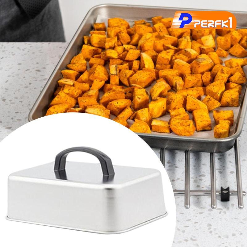 Mái vòm nóng chảy phô mai, Vỏ Burger, Nắp nướng hình chữ nhật, Mái vòm nướng đa năng được làm bằng thép không gỉ cho bánh quy, bánh hamburger, bít tết