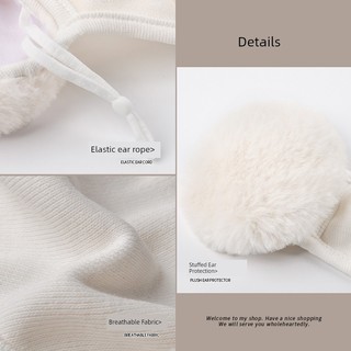 Mặt nạ chống gió lông cừu fleece dành cho nữ - bảo vệ tai khỏi lạnh vào mùa đông