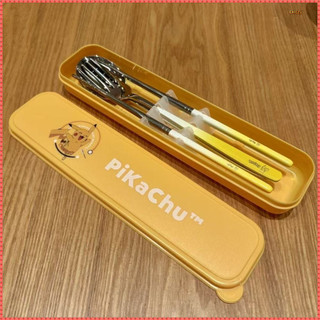 Pikachu Hoạt Hình Bộ Đồ Ăn Bộ Thìa Inox 304 Nĩa Đũa Bộ Đồ Ăn Khỏe Mạnh Thân Thiện Với Môi Trường Bộ Đồ Ăn Sinh Viên Văn Phòng Nhân Viên Bộ Đồ Ăn Di Động Trại Du Lịch