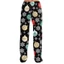 Quần Pyjama Giáng Sinh Nữ Lưới In Quần Đồ Ngủ Ống Rộng Có Dây Rút