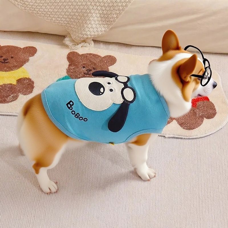 Shiba Inu Bichon Corgi Quần Áo Cho Chó Mùa Hè Mỏng Phong Cách Pháp Chiến Đấu Teddy Chống Bẩn Chống Nắng Dễ Thương Đẹp Trai Áo Vest