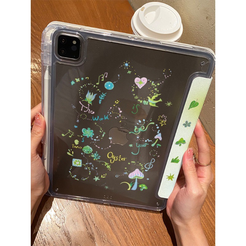 Ốp Bảo Vệ Cho iPad Gen7 Gen8 Gen9 Air4 / air5 Thế Hệ 10 Mini4 / 5 / 6 2025 A16 gen11th Air2 M4 2024 pro11 air 13 inch air 11 pro 12.9 Gen5 / 6 M2 Air6 M3 Air7 Vỏ Acrylic