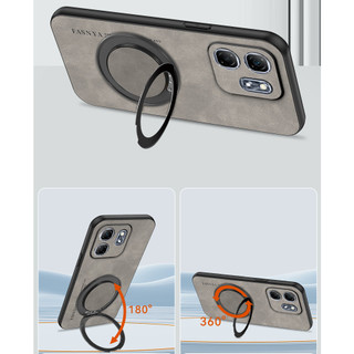Ốp lưng Infinix Hot 50i X6531 X6531B Smart 9 hd X6532 hot9hd hot50i smart9 Vỏ kim loại xoay từ tính bảo vệ ống kính, vỏ chống sốc