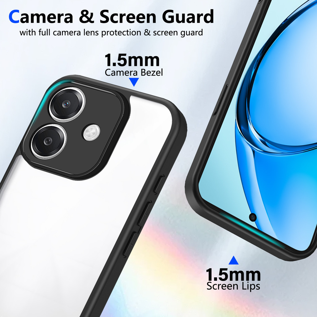 Ốp lưng OPPO A5i Vỏ trong suốt mờ thời trang cho Ốp điện thoại OPPO A5i