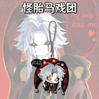 ‌Móc khóa Anime Pierrot Harlequin ‌‌The Freak Circus Nam Móc Chìa Khóa Cho Nữ Hoạt Hình Vui Nhộn Hình Acrylic Móc Khóa Mặt Dây Chuyền Quà Tặng